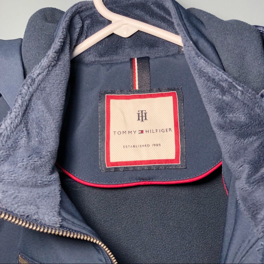 Tommy Hilfiger Soft Shell Belted Rain Coat - Picture 8 of 8